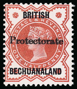 Bechuanaland Scott 53 Gibbons 54 Never Hinged Stamp Bechuanaland Scott 53 Gibbons 54 Never Hinged Stamp