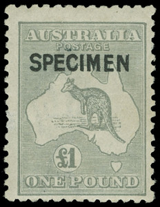 Australia Scott 57s Gibbons 75s Specimen Stamp