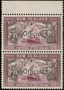 New Zealand Scott O76a-O84a Gibbons O141a-O149a Never Hinged Set of Stamps
