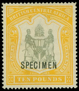 British Central Africa Scott 56s Gibbons 52s Specimen Stamp (1)