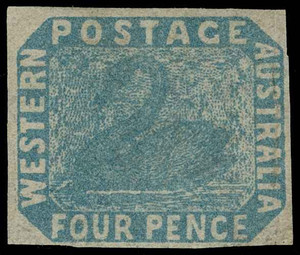 Australia / Western Australia Scott 3bv2 Gibbons 3b Mint Stamp