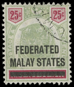 Malaya (Federated States) Scott 1-8 Gibbons 1-8 Used Set of Stamps