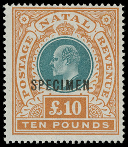 Natal Scott 99s Gibbons 145as Specimen Stamp