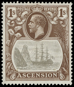 Ascension Scott 19V3 Gibbons 18c Mint Stamp