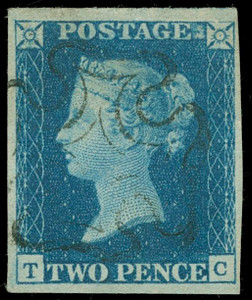 Great Britain Scott 2b Gibbons 4e Used Stamp