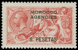 Great Britain Offices in Morocco Scott 56-57 Gibbons 136-138 Mint Set of Stamps