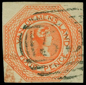 Australia / Tasmania Scott 2v Gibbons 5 Used Stamp