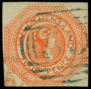 Australia / Tasmania Scott 2v Gibbons 5 Used Stamp