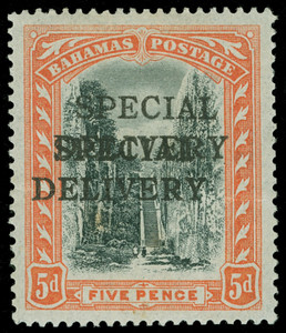 Bahamas Scott E1a Gibbons S1a Mint Stamp