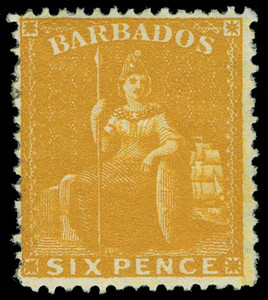 Barbados Scott 55a Gibbons 80 Mint Stamp