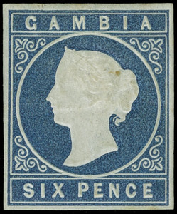 Gambia Scott 2 Gibbons 3a Mint Stamp