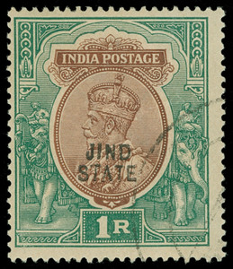 India / Jind Scott 97b Gibbons 76b Used Stamp