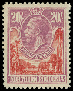 Northern Rhodesia Scott 1-17 Gibbons 1-17 Never Hinged Set of Stamps