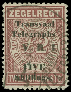 Transvaal Scott T5 Gibbons ET5 Used Stamp