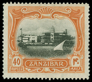 Zanzibar Scott 116 Gibbons 242 Never Hinged Stamp