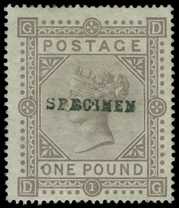 Great Britain Scott 75s Gibbons 129s Specimen Stamp