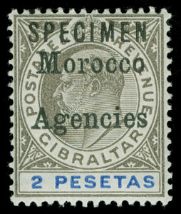 Great Britain Offices in Morocco Scott 20-26 Gibbons 17-23 Specimen Set of Stamps