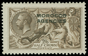 Great Britain Offices in Morocco Scott 218v Gibbons 50a Mint Stamp