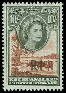 Bechuanaland Scott 179b Gibbons 167 Never Hinged Stamp