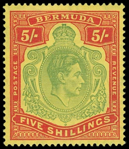 Bermuda Scott 125aV2 Gibbons 118b Mint Stamp