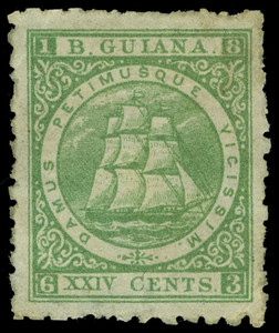 British Guiana Scott 68b Gibbons 102 Mint Stamp
