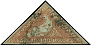 Cape of Good Hope Scott 1f Gibbons 3a Used Stamp