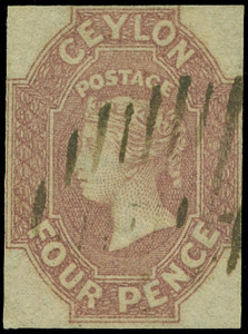 Ceylon Scott 5 Gibbons 4 Used Stamp (1)