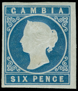 Gambia Scott 2 Gibbons 3a Mint Stamp (1)