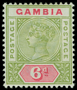 Gambia Scott 26v Gibbons 43a Mint Stamp