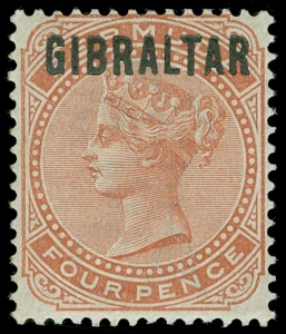 Gibraltar Scott 5 Gibbons 5 Never Hinged Stamp