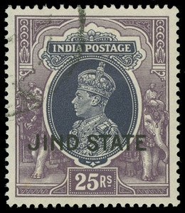 India / Jind Scott 150 Gibbons 126 Used Stamp