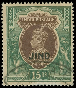 India / Jind Scott 163 Gibbons 135 Used Stamp