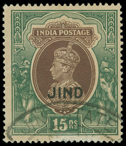 India / Jind Scott 163 Gibbons 135 Used Stamp