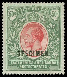 Kenya, Uganda and Tanganyika Scott 11 Gibbons 75 Specimen Stamp