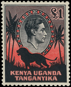 Kenya, Uganda and Tanganyika Scott 66-85 Gibbons 131-150b Never Hinged Set of Stamps