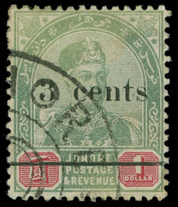 Malaya / Johore Scott 29a Gibbons 31a Used Stamp