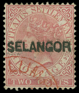 Malaya / Selangor Scott 8a Gibbons 30a Used Stamp