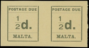 Malta Scott J1 Gibbons D1 Never Hinged Stamp