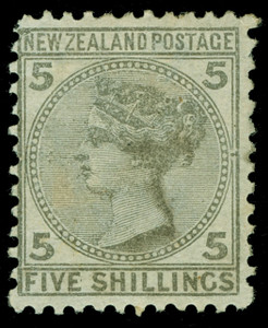 New Zealand Scott 12b Gibbons 186 Mint Stamp
