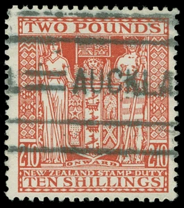 New Zealand Scott AR64 Gibbons F163 Used Stamp