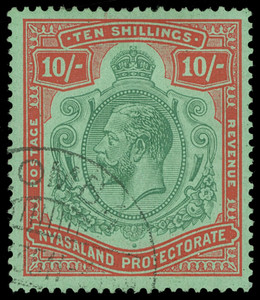 Nyasaland Protectorate Scott 25-37 Gibbons 100-113 Used Set of Stamps