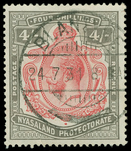 Nyasaland Protectorate Scott 35V5 Gibbons 111f Used Stamp