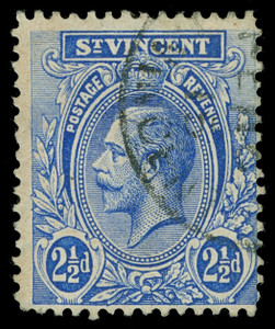 St. Vincent Scott 107v Gibbons 111x Used Stamp