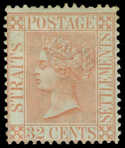 Straits Settlements Scott 10-18 Gibbons 11-18 Mint Set of Stamps