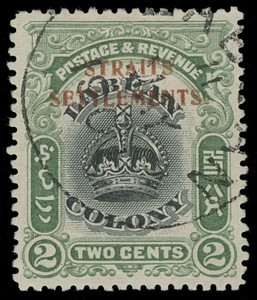 Straits Settlements Scott 134A-144 Gibbons 141-151 Used Set of Stamps