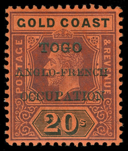 Togo Scott 76V1 Gibbons 46a Superb Mint Stamp
