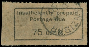 Zanzibar Scott J11 Gibbons D17 Used Stamp