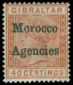 Great Britain Offices in Morocco Scott 9 Gibbons 5f Mint Stamp (3)