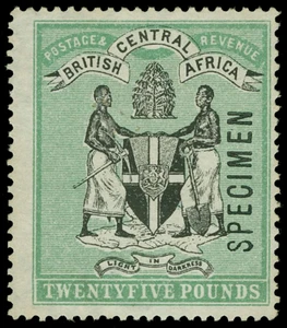 British Central Africa Scott 42s Gibbons 42s Specimen Stamp