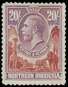 Northern Rhodesia Scott 1-17 Gibbons 1-17 Never Hinged Set of Stamps